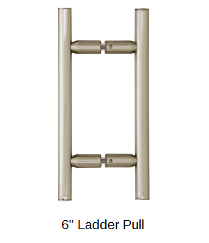 6" ladder shaped handle made of round tubes