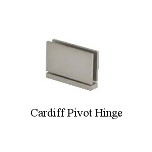 a pivot hinge, designed to attach at the corner of a door to be more out of the way than vienna hinges