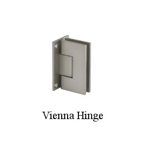 a hinge that attaches from the wall to the door